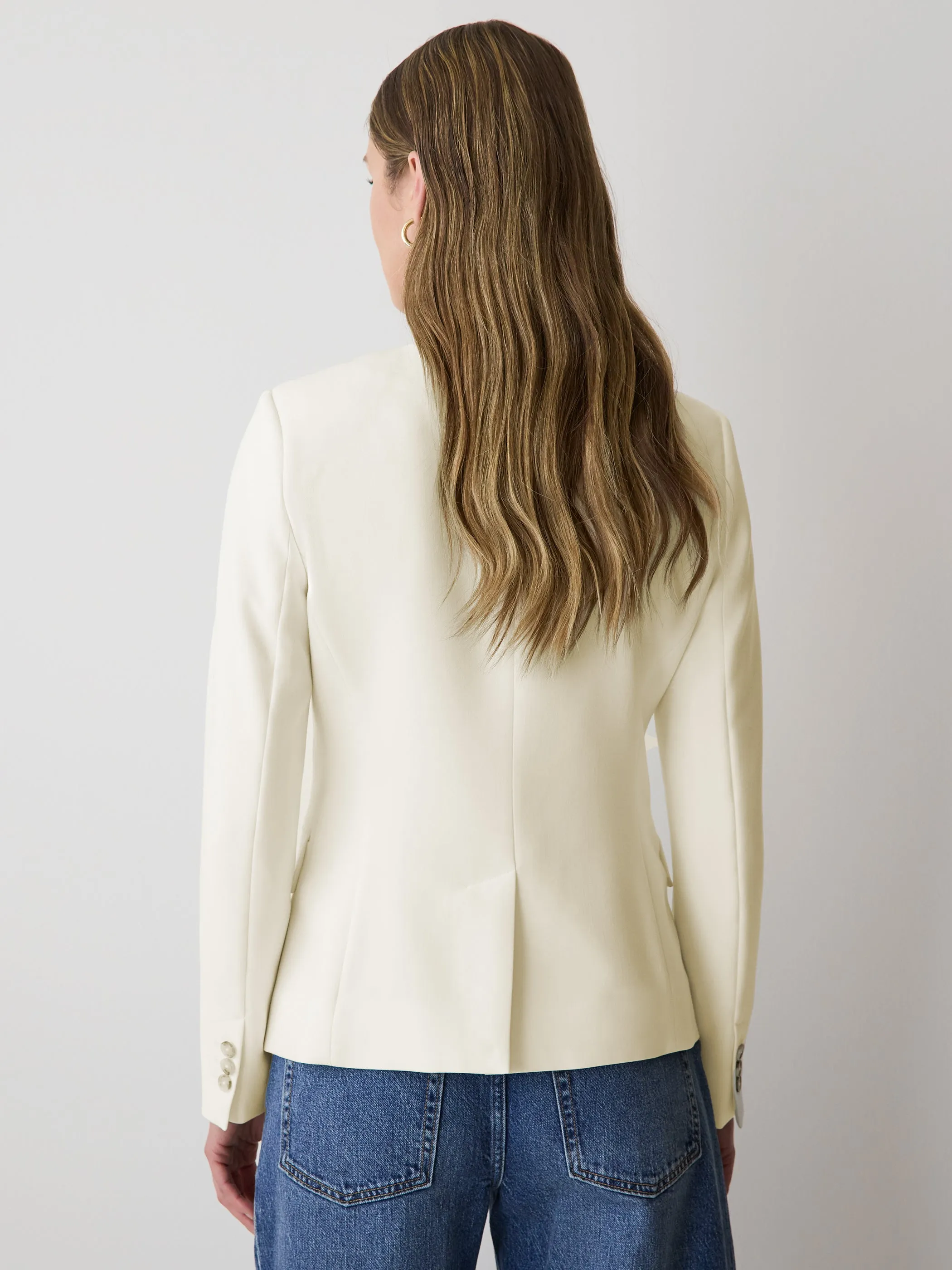 Collarless Fitted Blazer sold by RW&CO. product image thumbnail 3