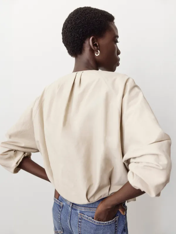 Short Twill Jacket with Cinched Waist sold by RW&CO.