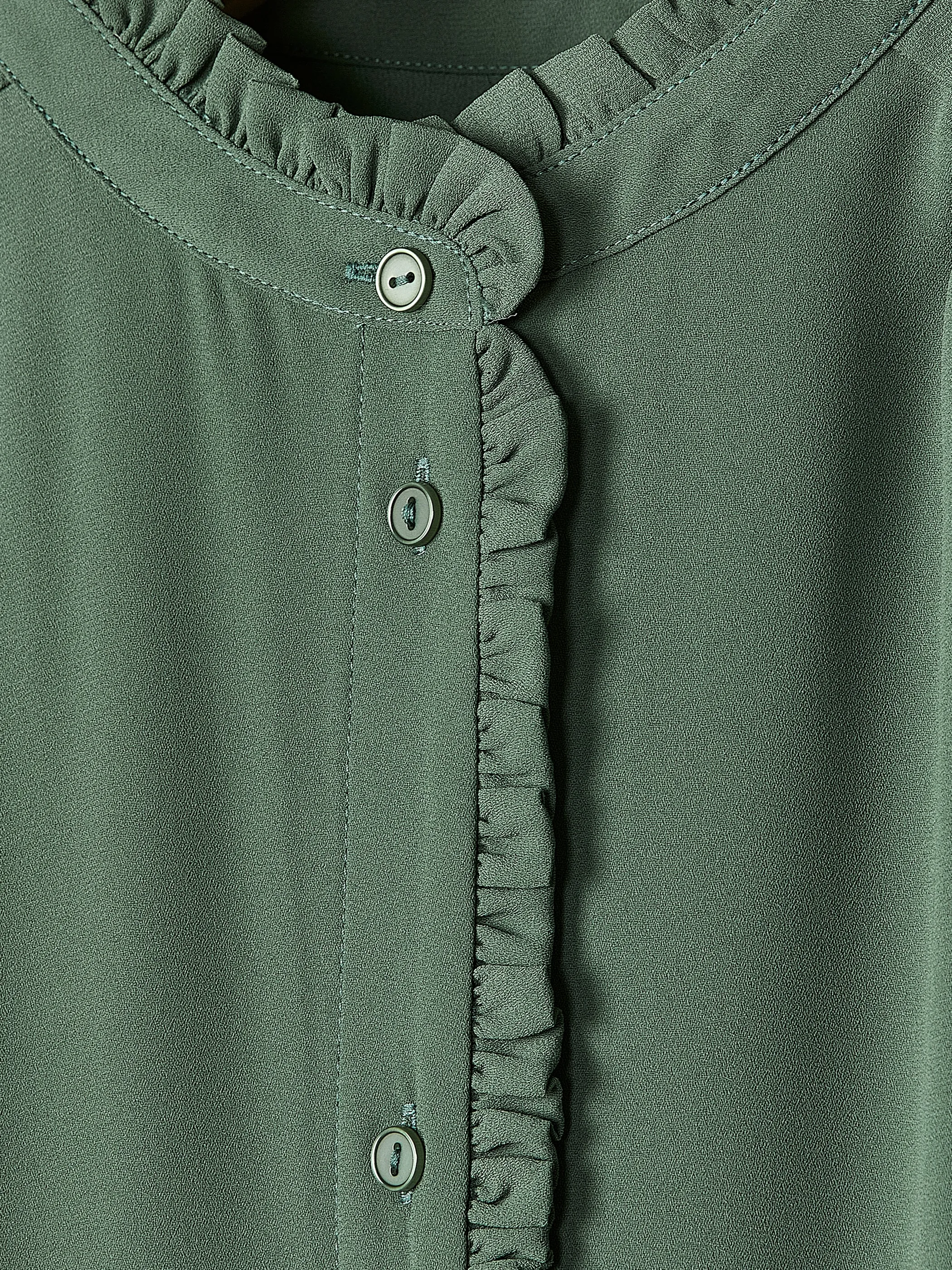 Sleeveless Mock-Neck Buttoned-Down Mini Dress sold by RW&CO. product image thumbnail 5
