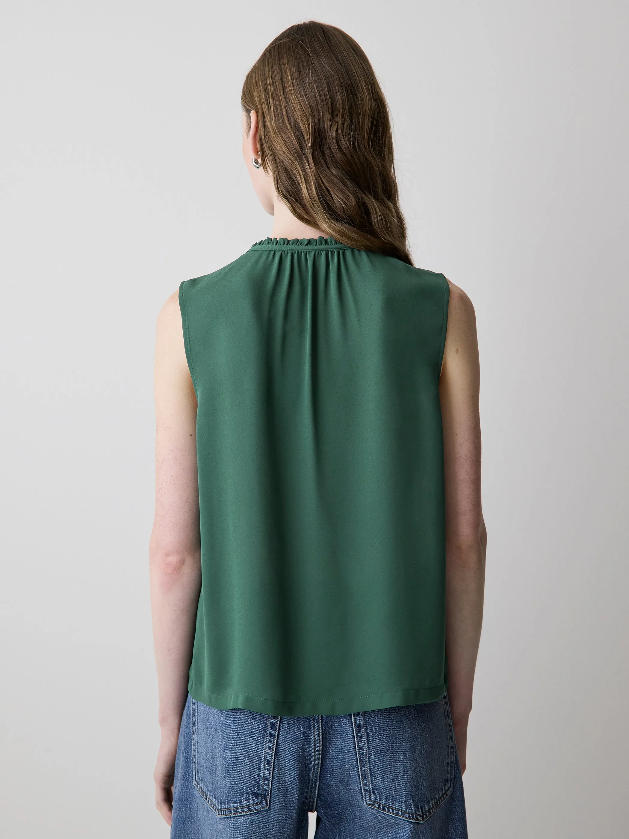 Sleeveless Buttoned-Down Blouse sold by RW&CO. product image thumbnail 3