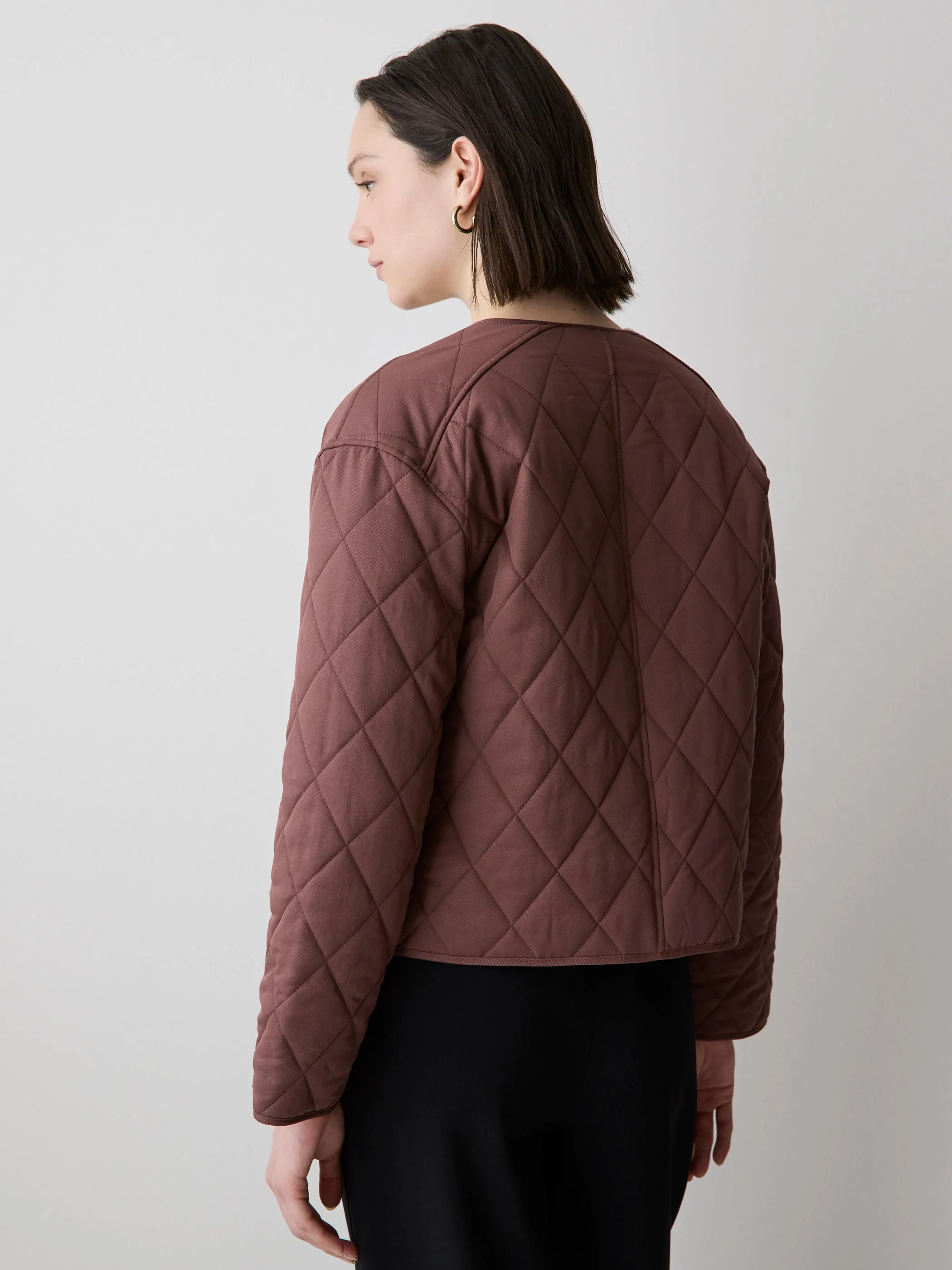 Boxy Quilted Jacket sold by RW&CO. product image thumbnail 3
