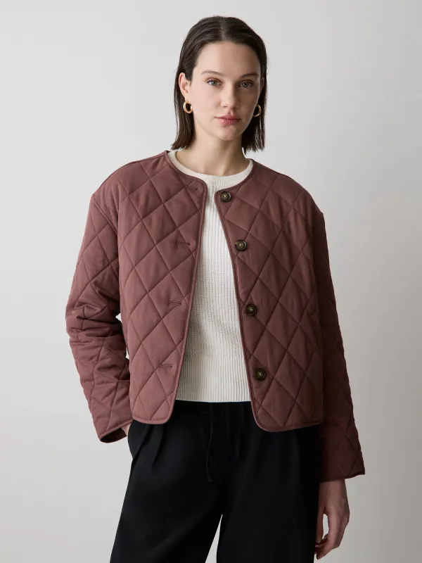 Boxy Quilted Jacket made by RW&CO.