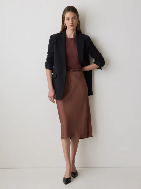 High-Rise Straight Midi Skirt made by RW&CO.