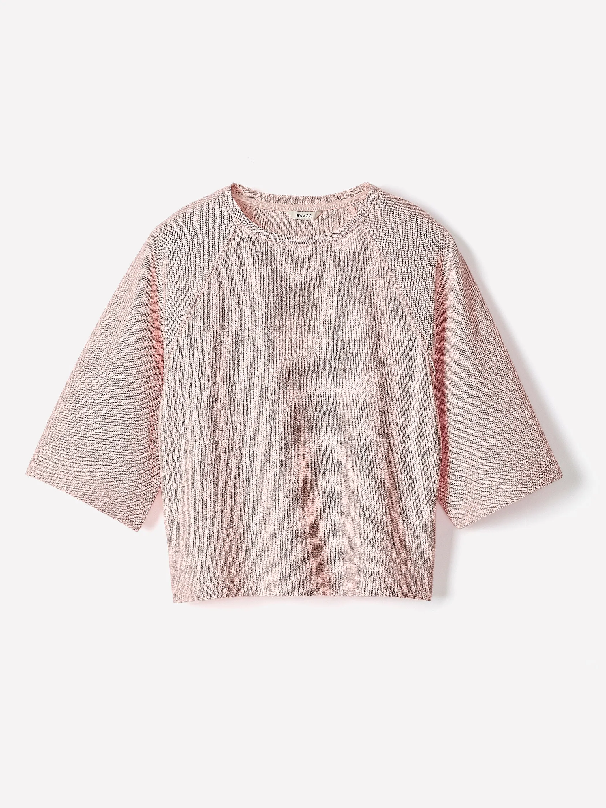 Long-Raglan-Sleeve Crew-Neck Top sold by RW&CO. product image thumbnail 5