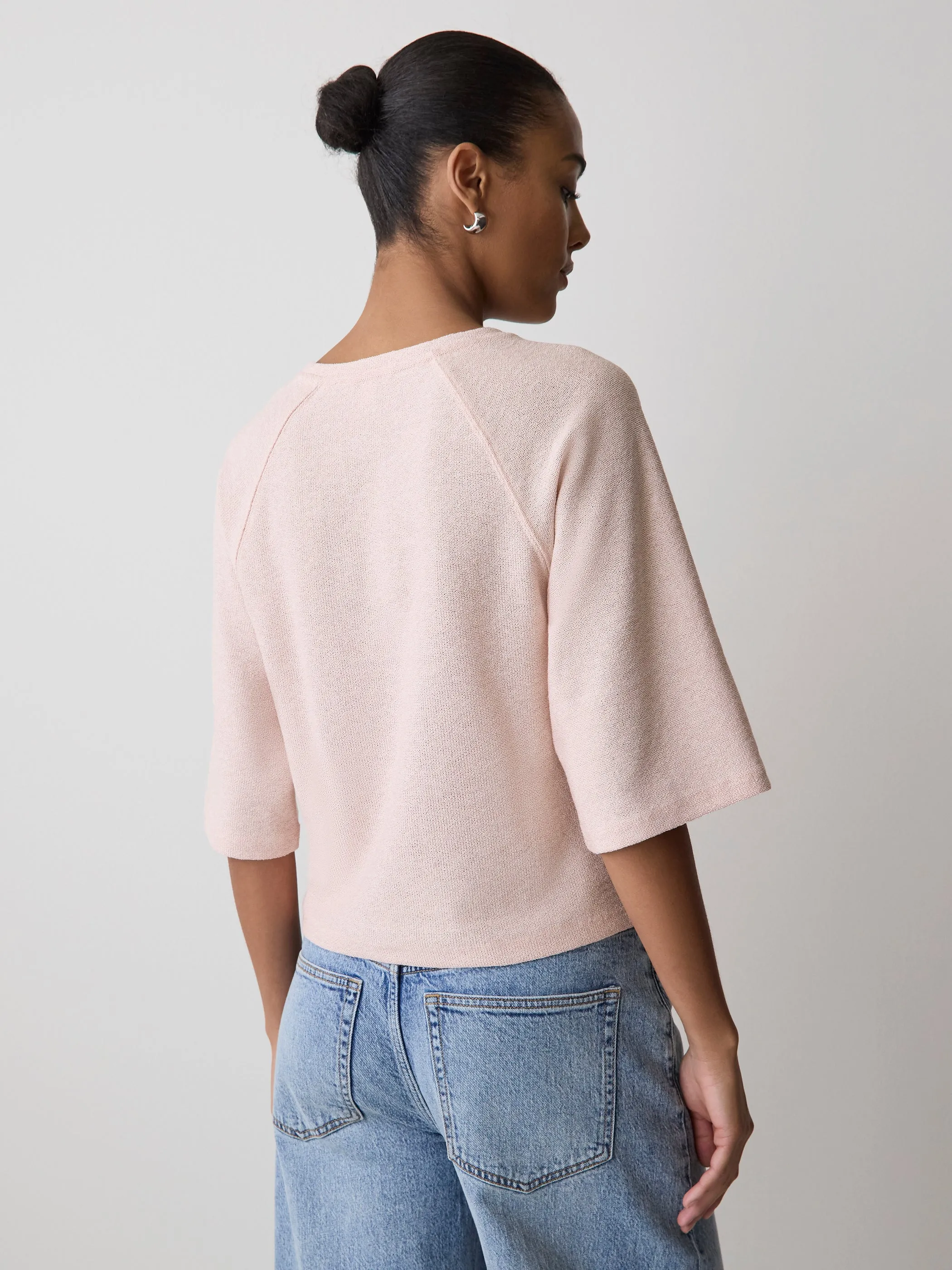 Long-Raglan-Sleeve Crew-Neck Top sold by RW&CO. product image thumbnail 3