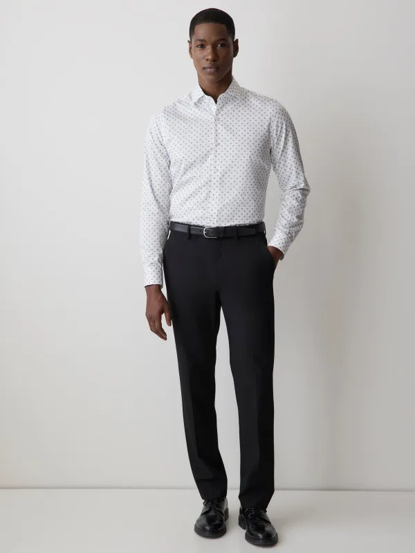 Slim Fit Dress Shirt with Floral Dotted Pattern sold by RW&CO.