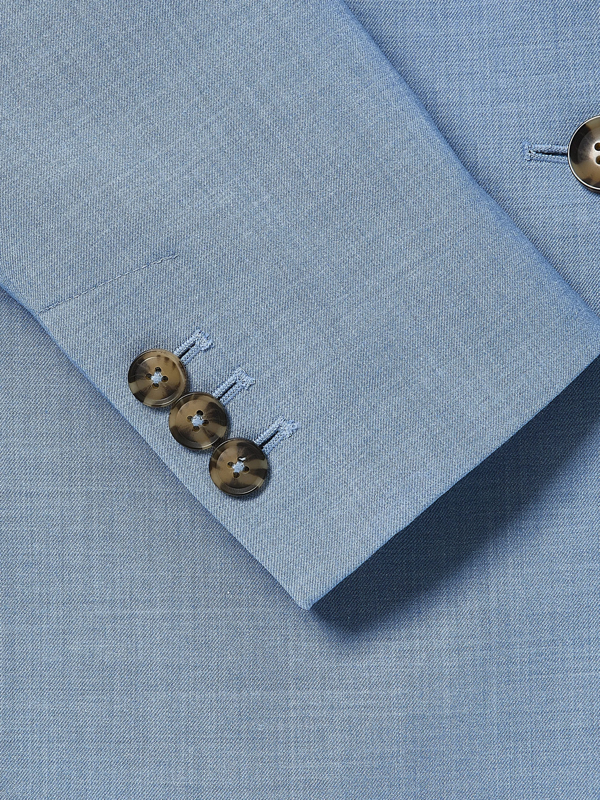 Light Blue Two-Button Fitted Blazer sold by RW&CO. product image thumbnail 5