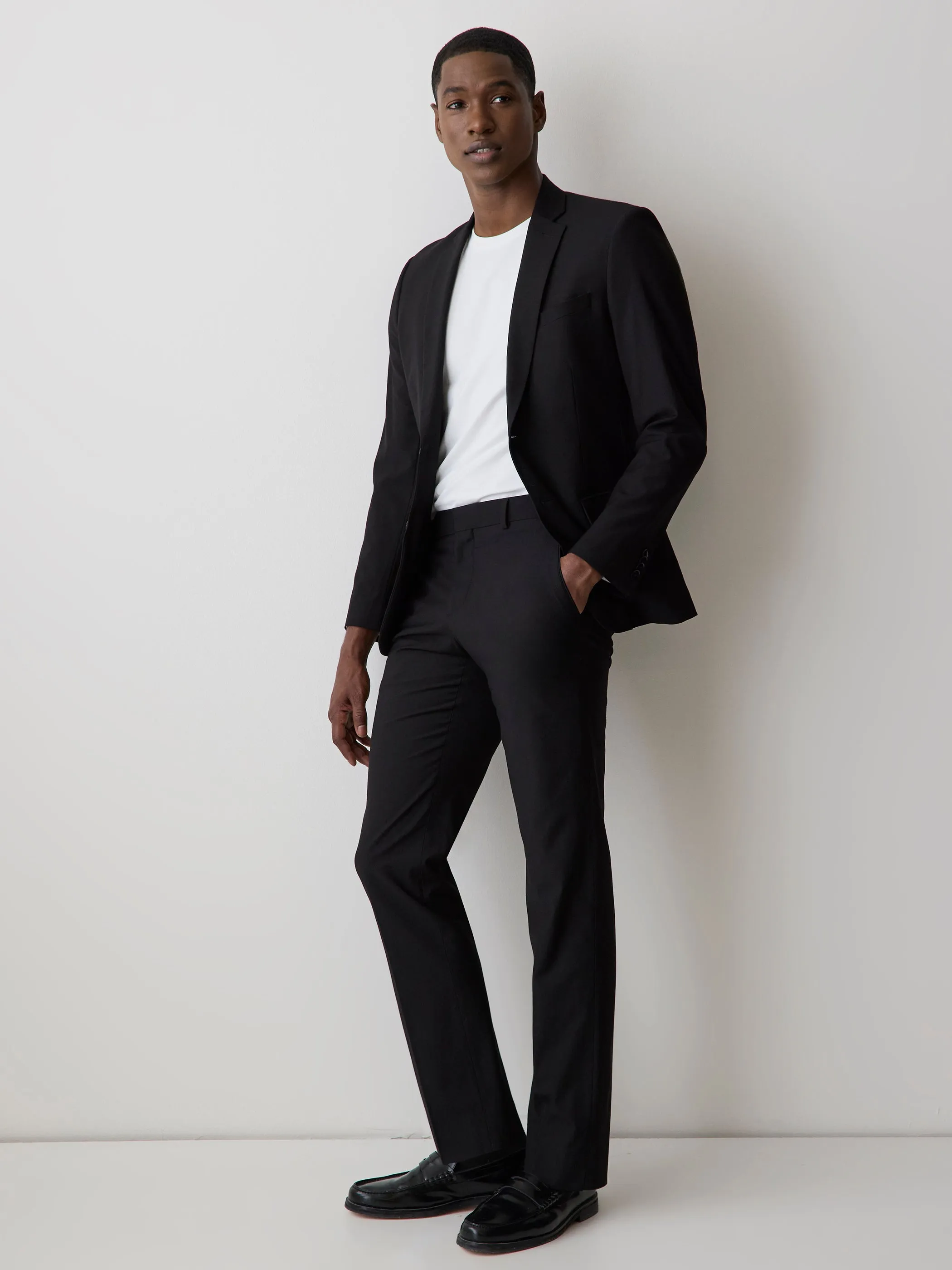 Tailored Fit Wool-Blend Essential Pant sold by RW&CO. product image thumbnail 2