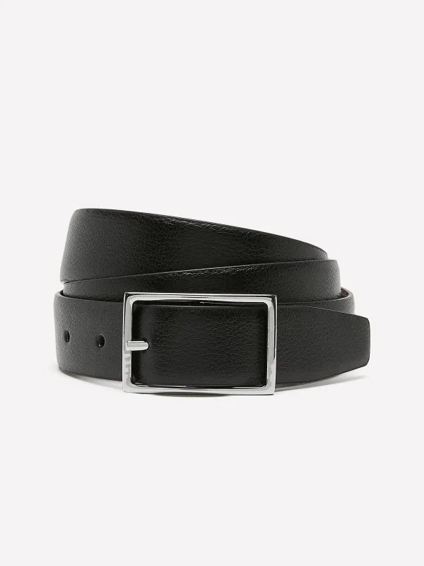 Black and Brown Reversible Leather Belt made by RW&CO.