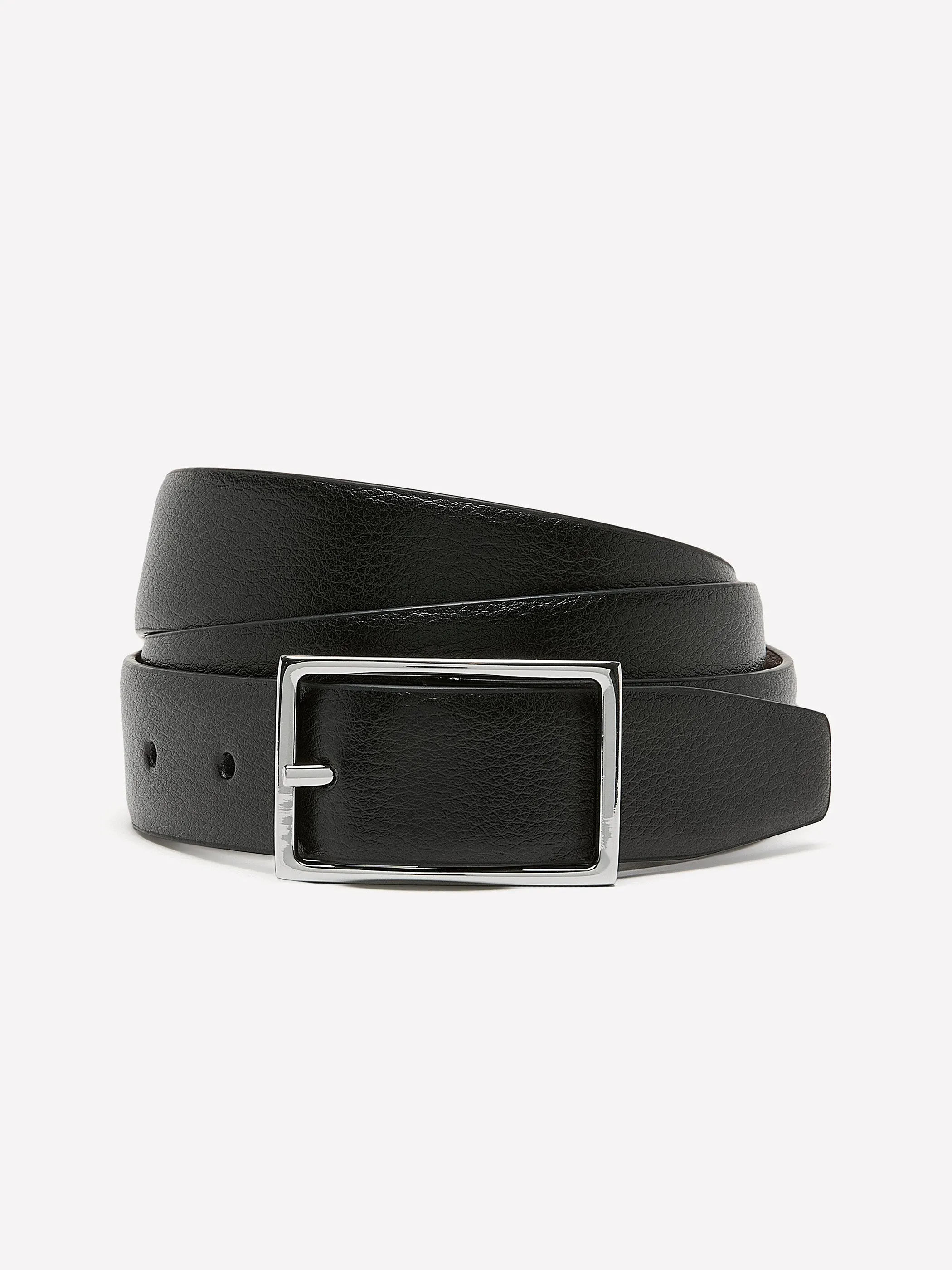Black and Brown Reversible Leather Belt sold by RW&CO.