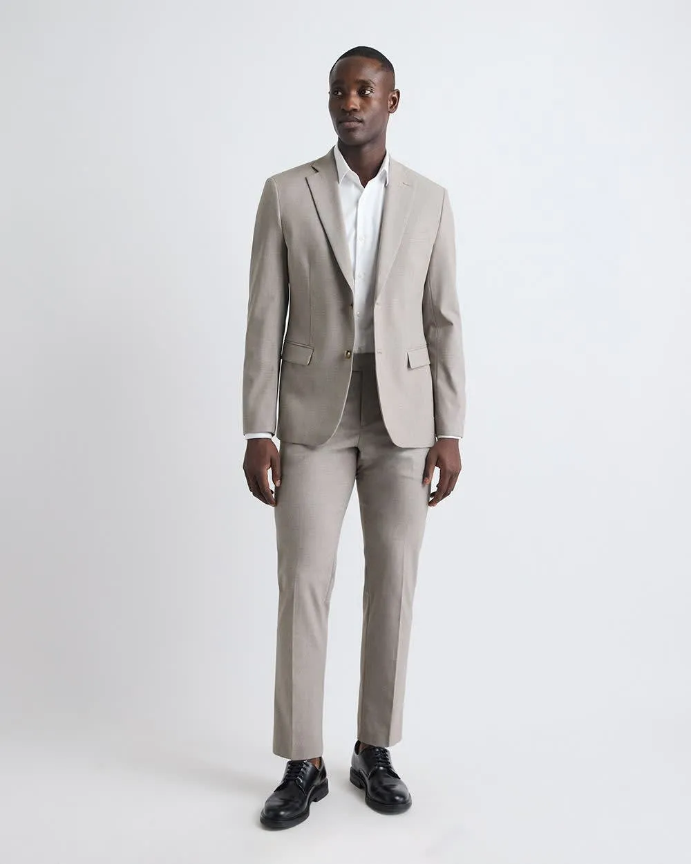 Slim-Fit Taupe Suit Blazer sold by RW&CO. product image thumbnail 2