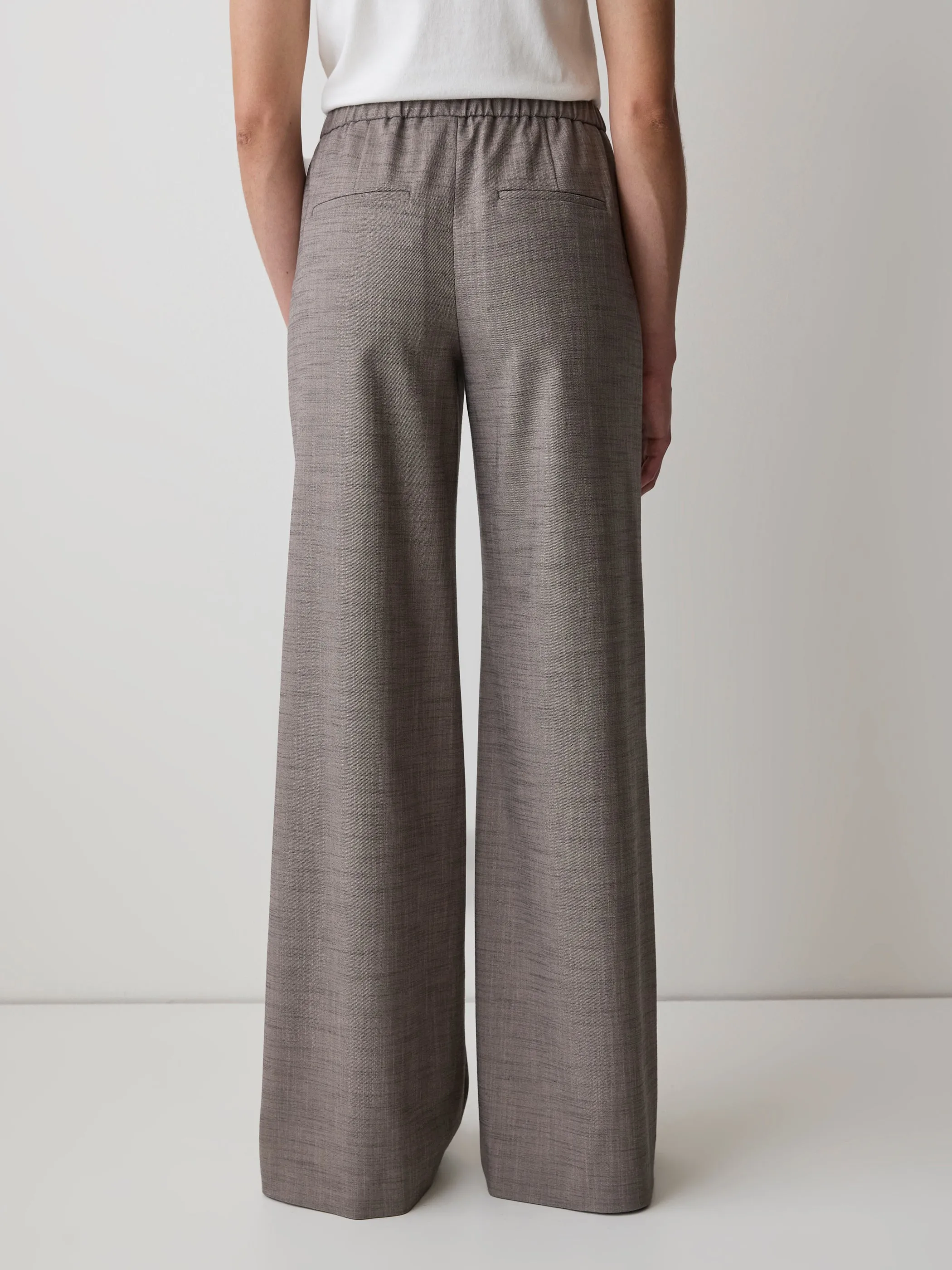Twill Mid-Rise Wide-Leg Pant sold by RW&CO. product image thumbnail 3