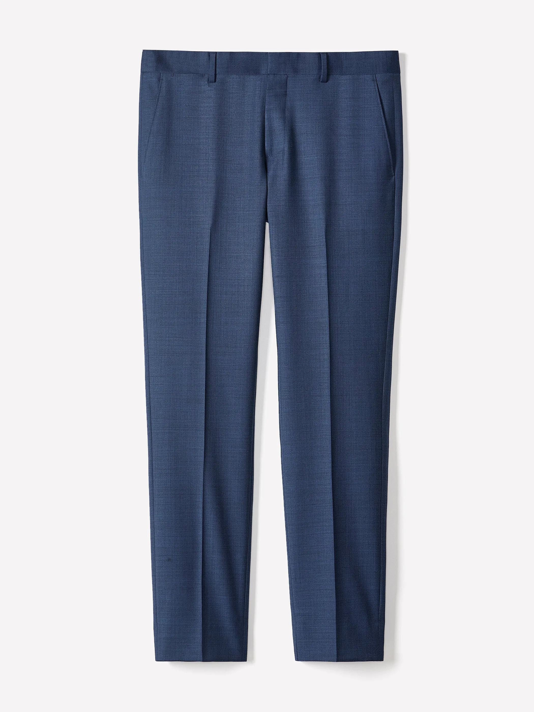 Blue Slim Fit Wool Suit Pant sold by RW&CO. product image thumbnail 5