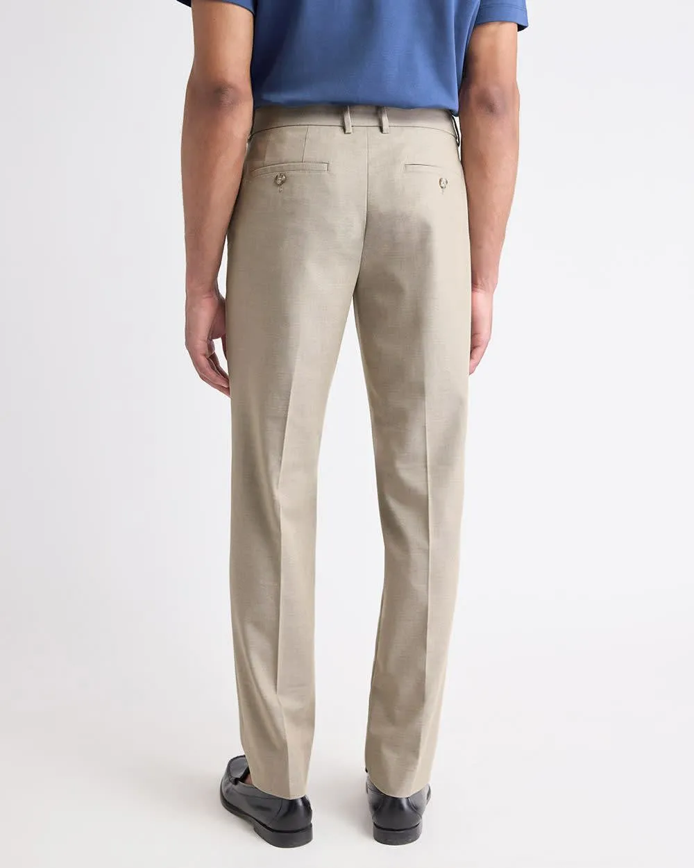 Beige Slim-Fit Wool-Blend Essential Pant sold by RW&CO. product image thumbnail 3