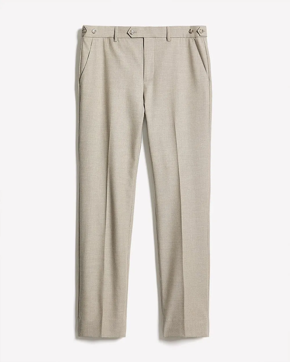 Beige Slim-Fit Wool-Blend Essential Pant sold by RW&CO. product image thumbnail 4