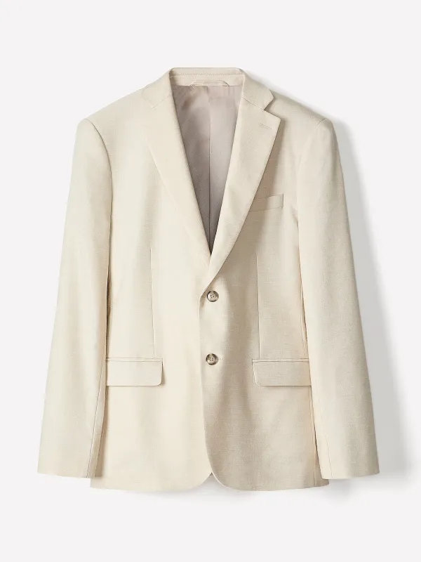 Tailored Fit Stretch Linen Blazer sold by RW&CO.