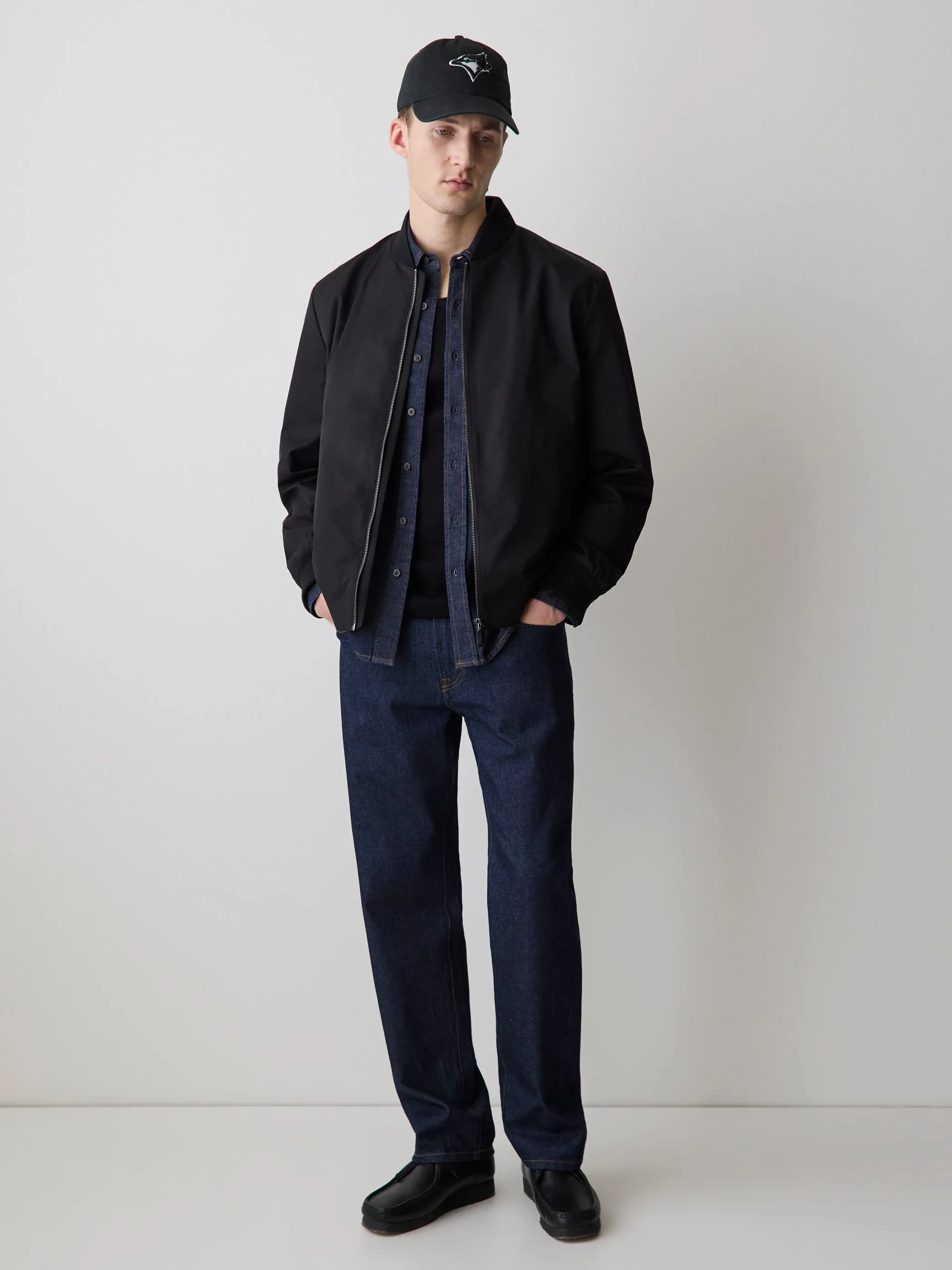 Black Twill Bomber Jacket sold by RW&CO. product image thumbnail 2