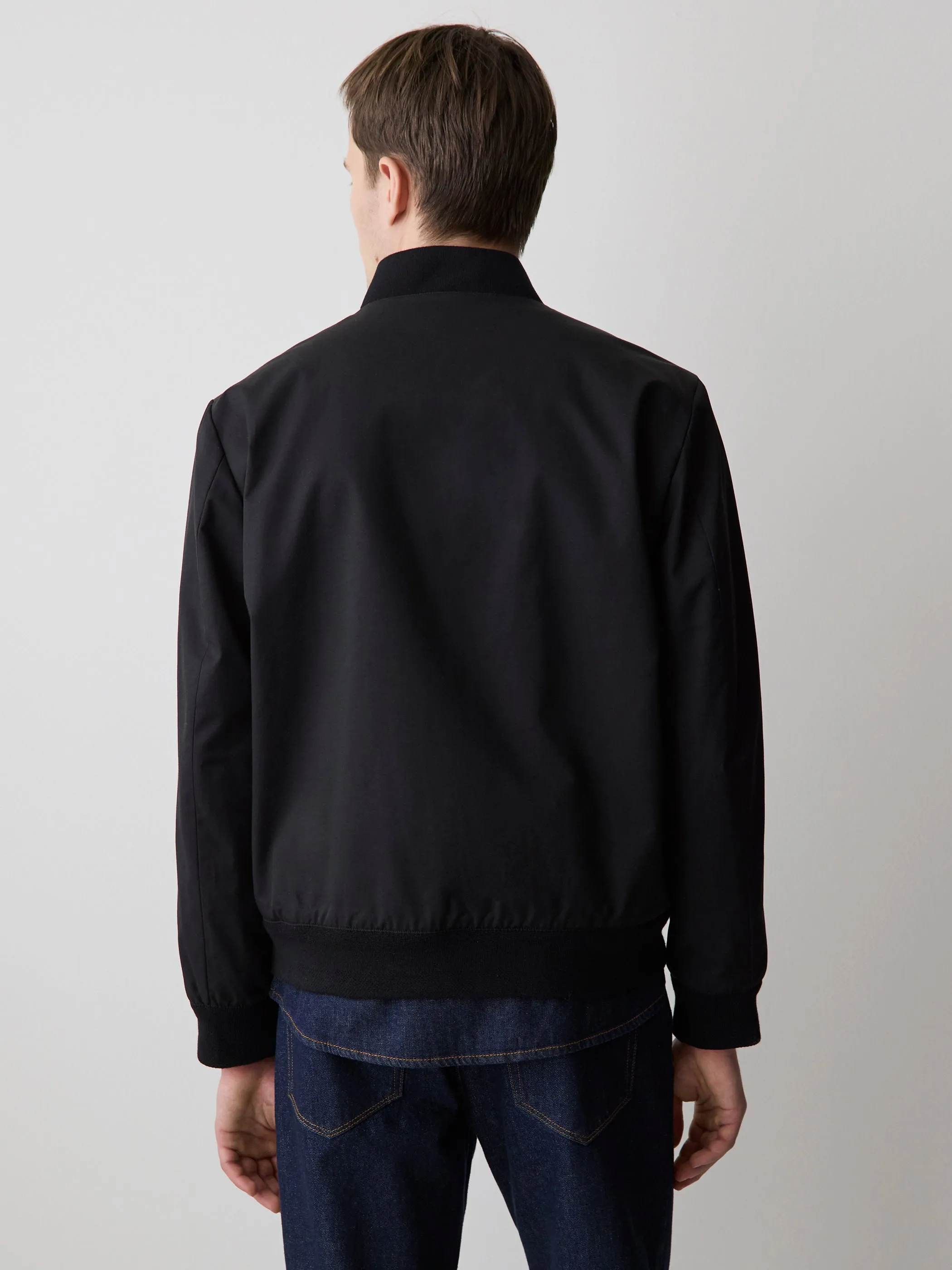 Black Twill Bomber Jacket sold by RW&CO. product image thumbnail 3