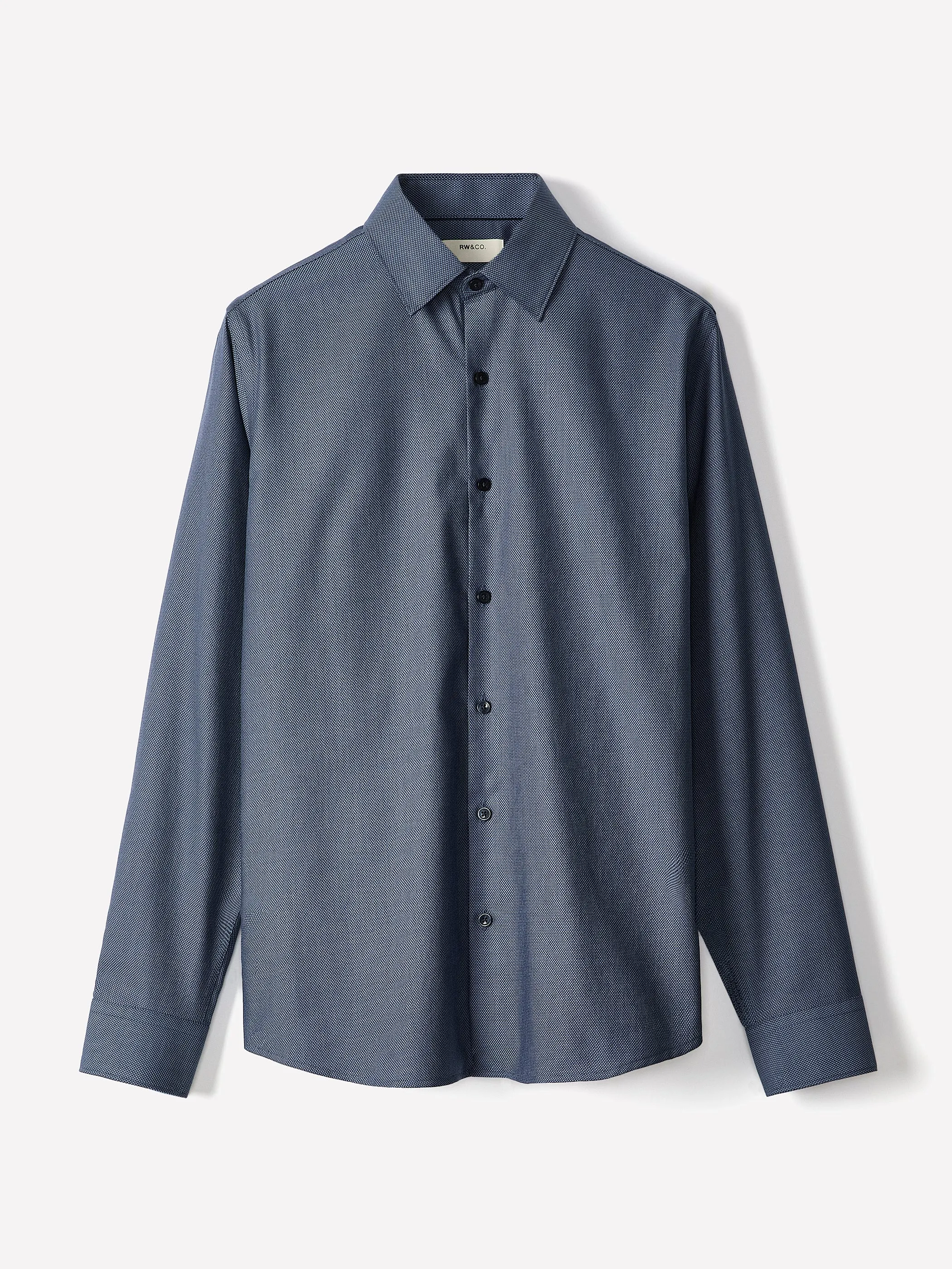 Tailored-Fit Dobby Dress Shirt sold by RW&CO. product image thumbnail 5