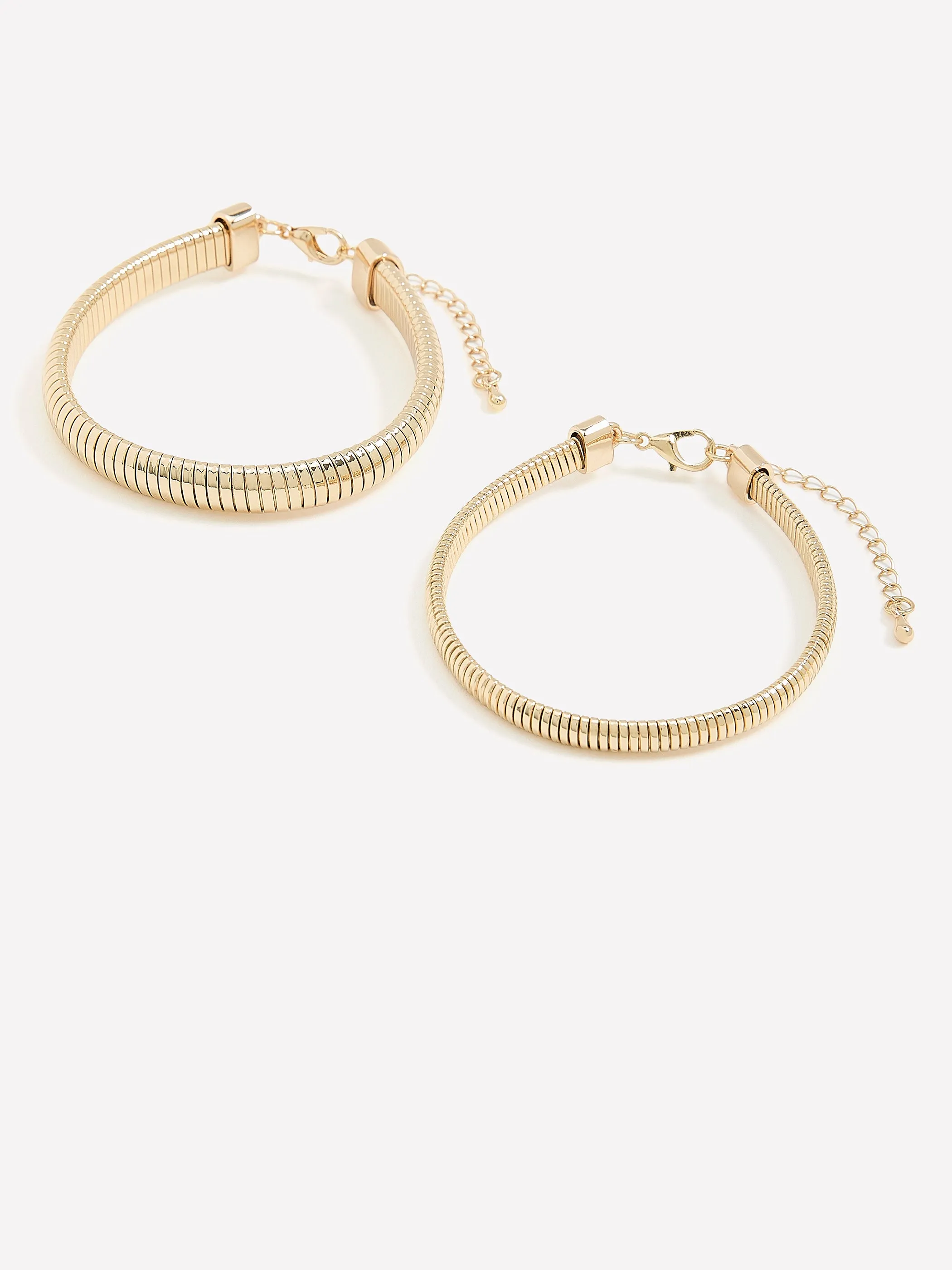 Snake-Chain Bracelets - Set of 2 sold by RW&CO. product image thumbnail 2