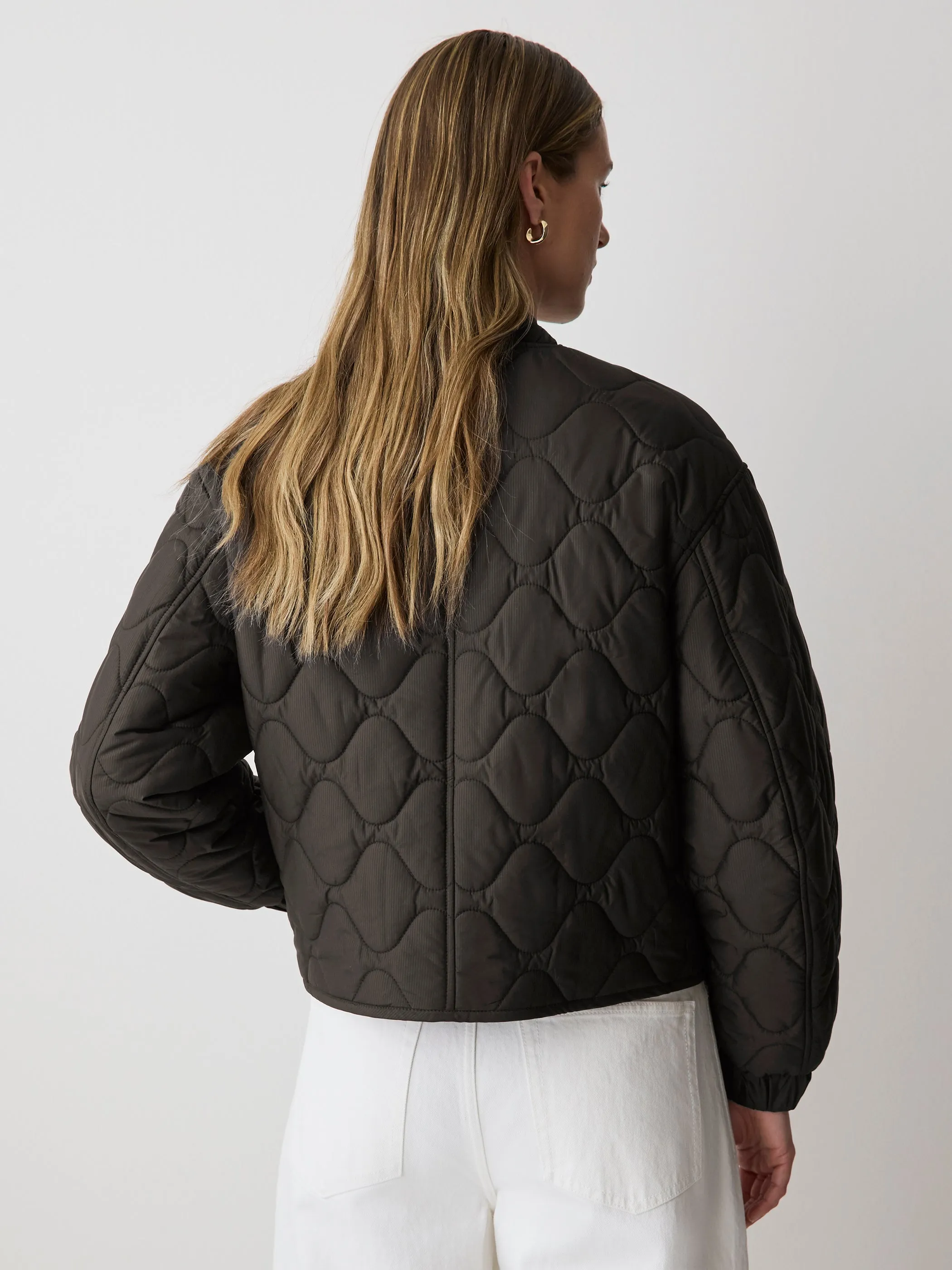Quilted Bomber Jacket sold by RW&CO. product image thumbnail 3