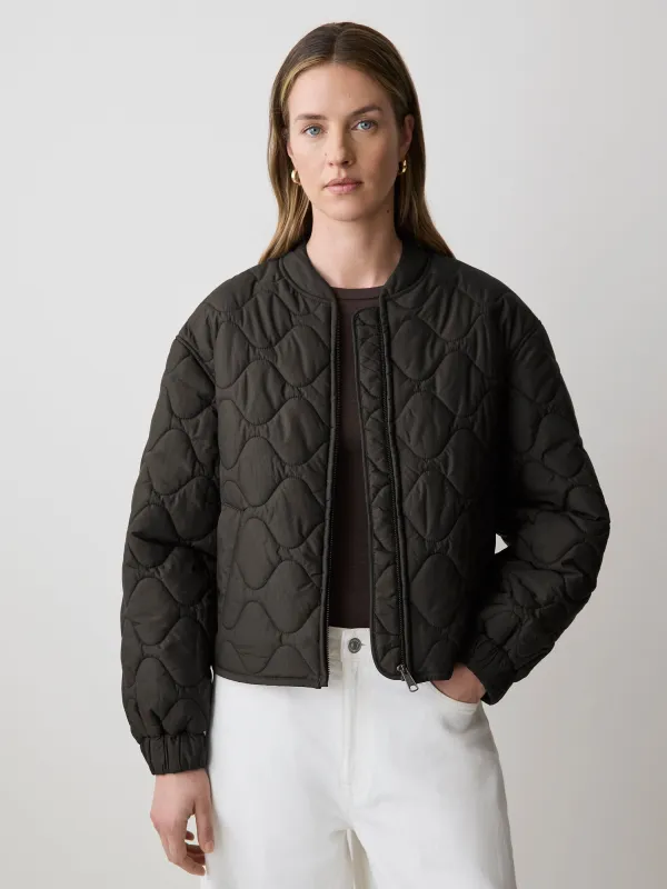 Quilted Bomber Jacket made by RW&CO.