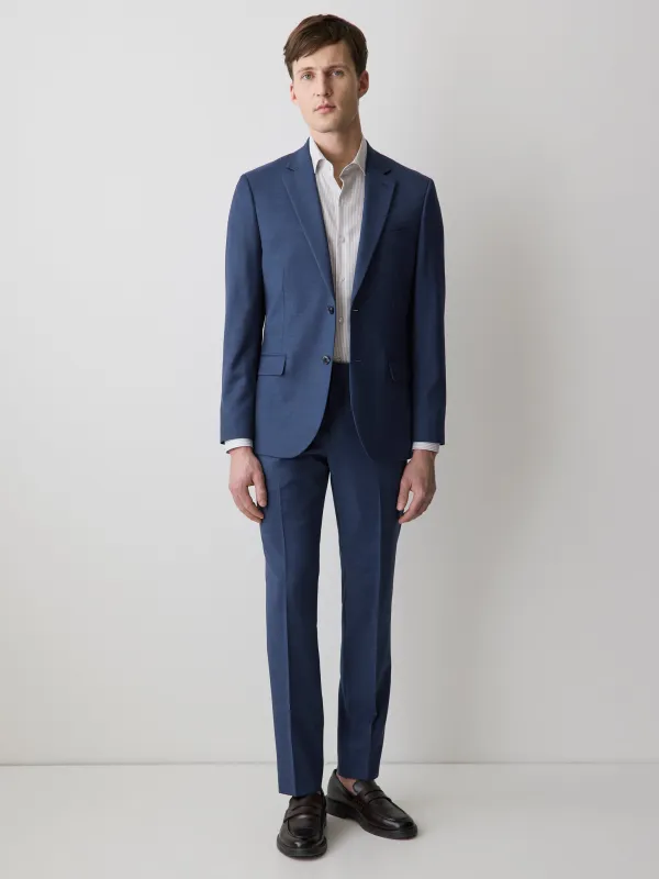 Blue Slim Fit Wool Suit Blazer sold by RW&CO.