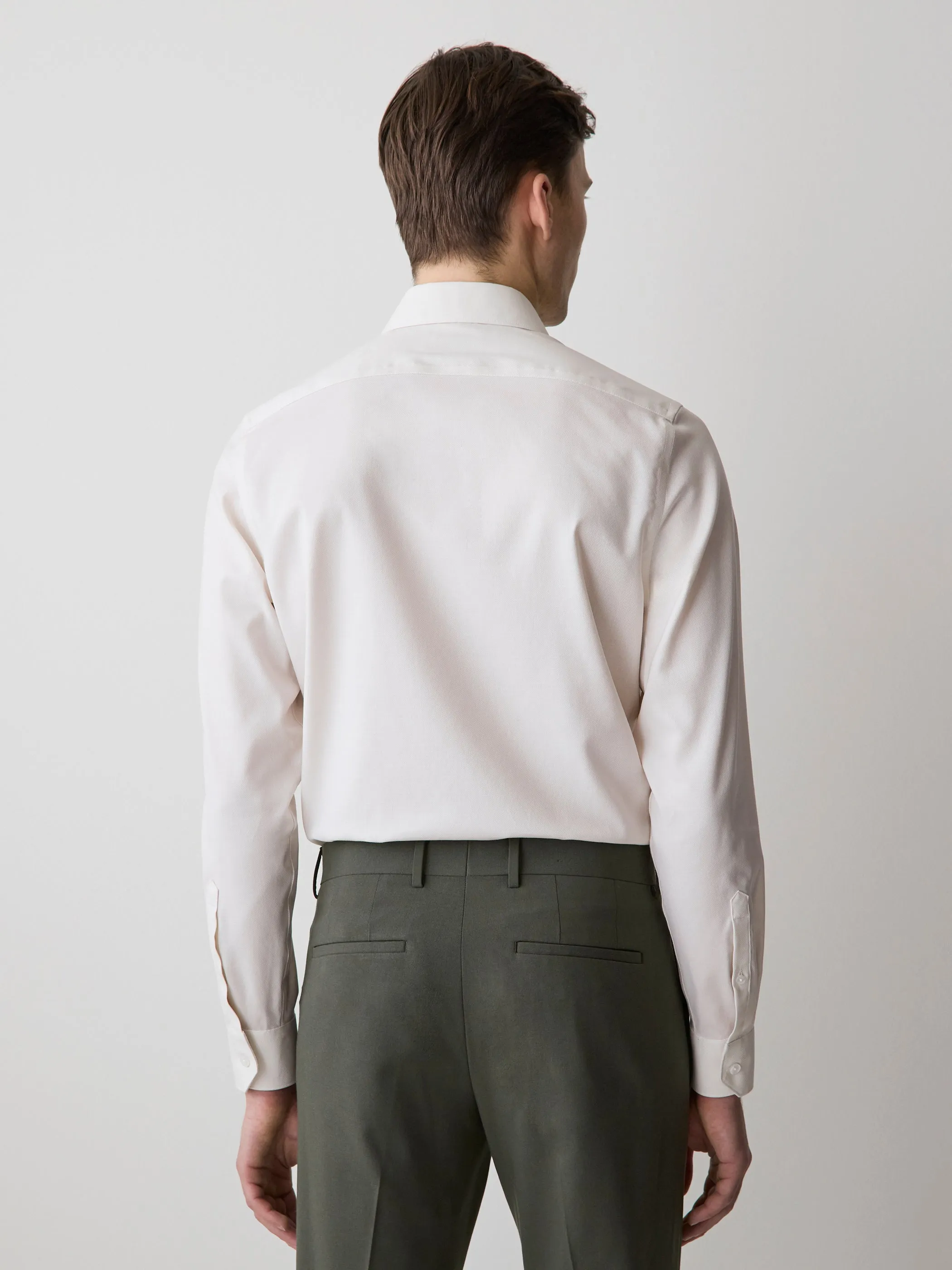 Tailored Fit Dobby Dress Shirt sold by RW&CO. product image thumbnail 3