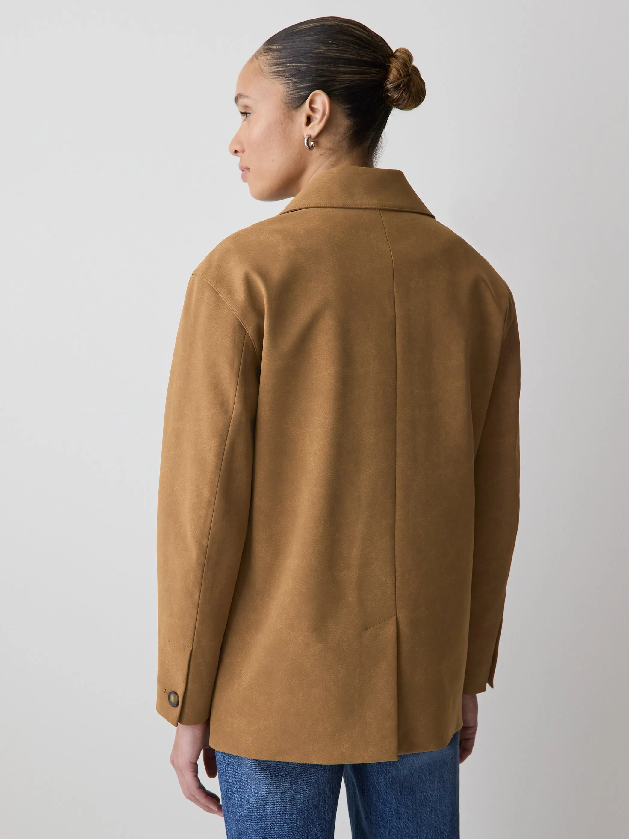 Faux Suede Jacket sold by RW&CO. product image thumbnail 3