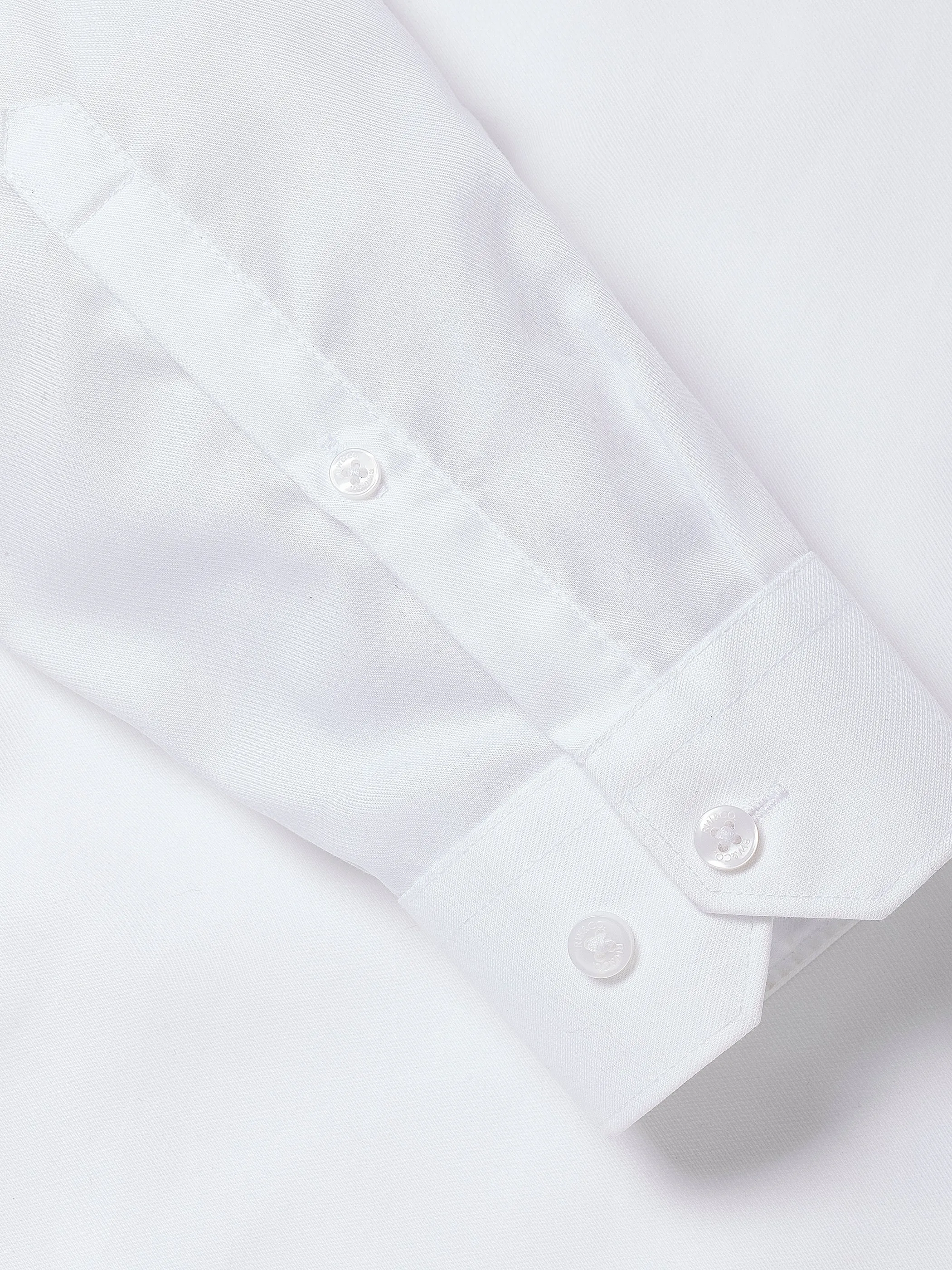 Tailored Fit Solid Twill Dress Shirt sold by RW&CO. product image thumbnail 5