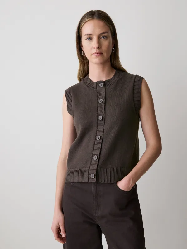 Sleeveless Crew-Neck Sweater Vest sold by RW&CO.