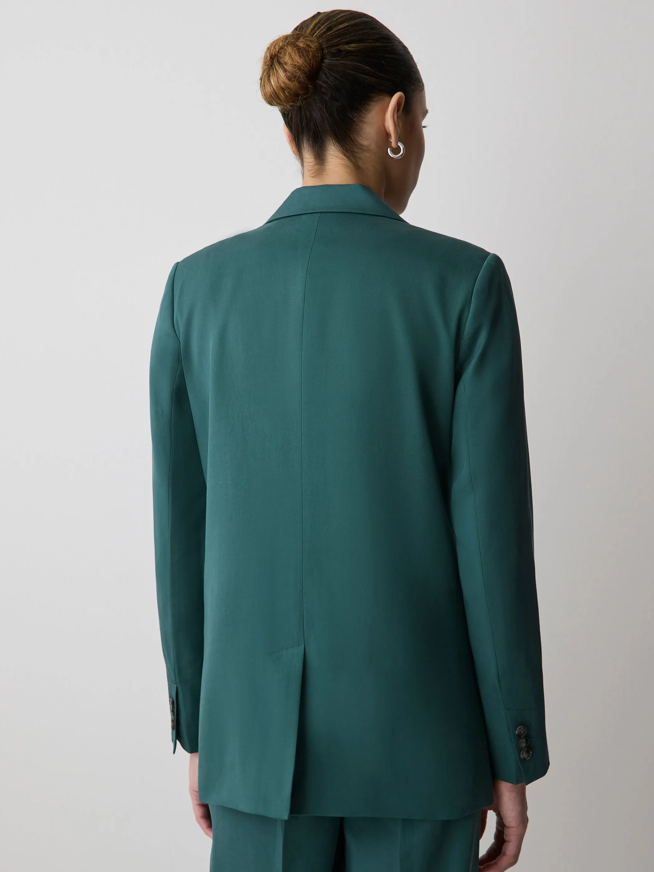 Relaxed-Fit Double-Breasted Blazer sold by RW&CO. product image thumbnail 3