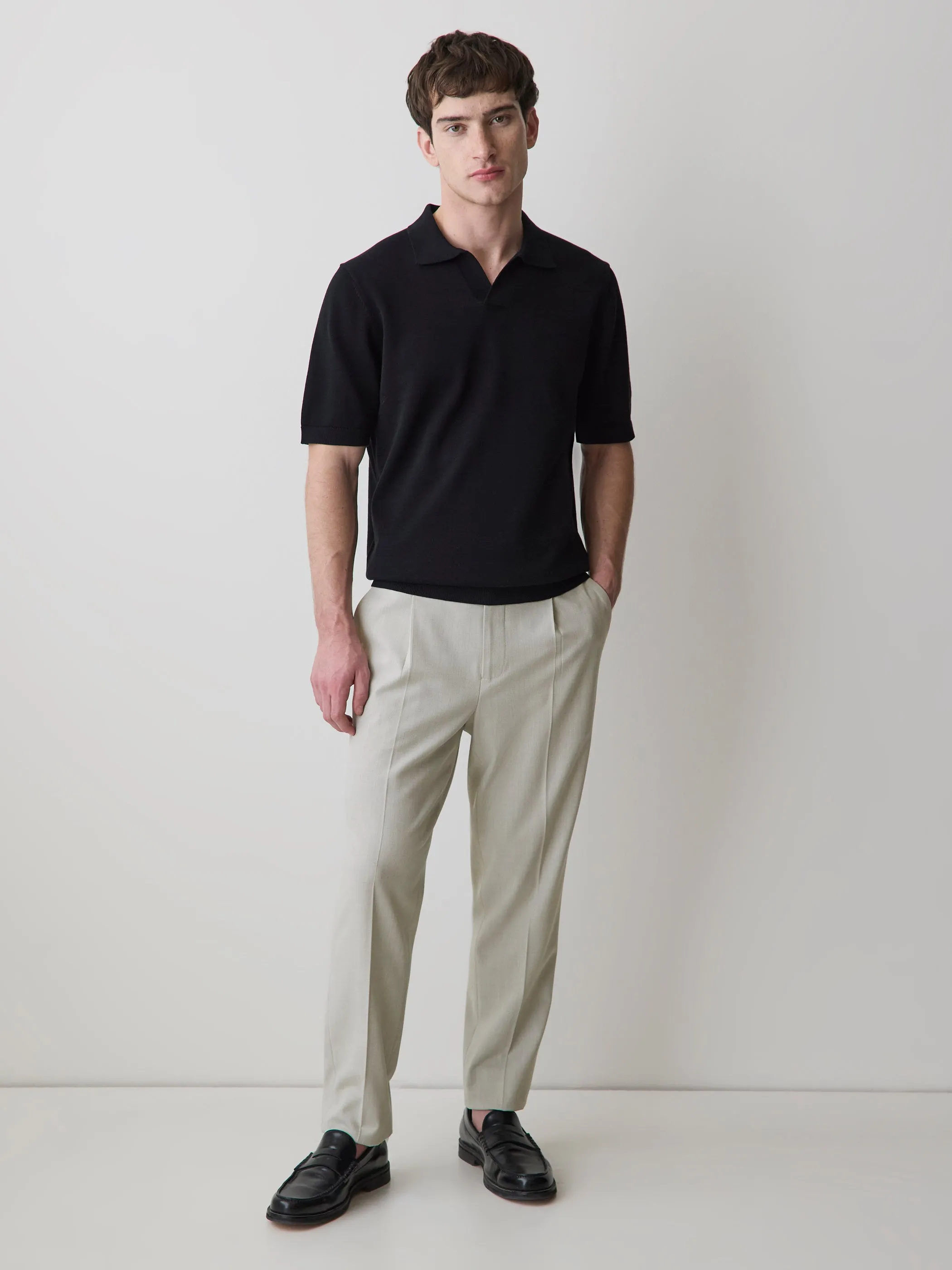 Tapered-Leg Pleated Dress Pant sold by RW&CO. product image thumbnail 2