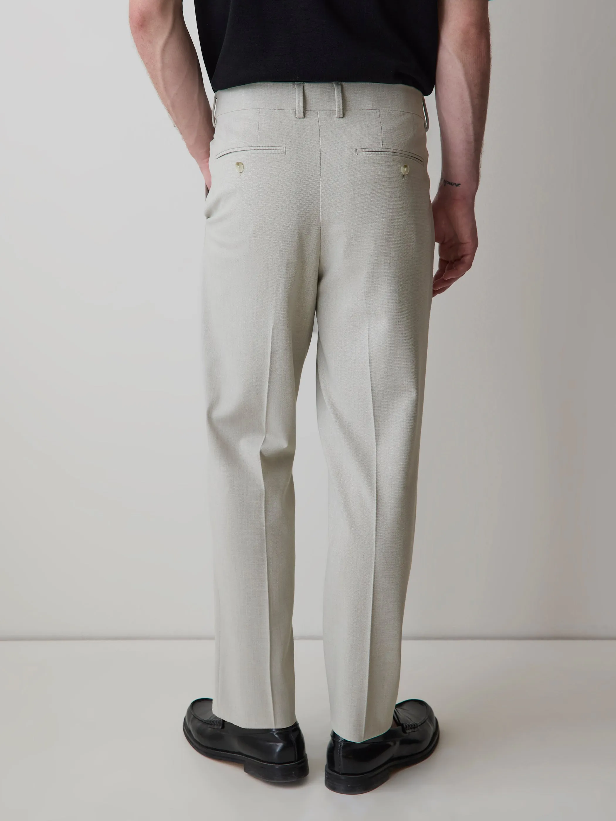 Tapered-Leg Pleated Dress Pant sold by RW&CO. product image thumbnail 3