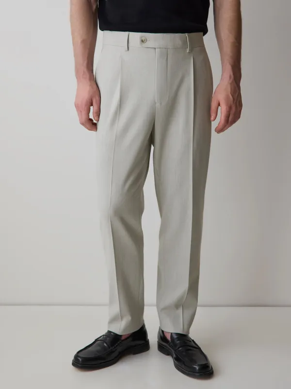 Tapered-Leg Pleated Dress Pant made by RW&CO.
