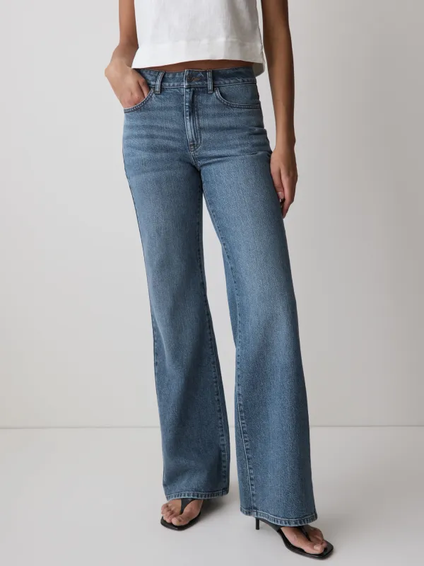 High-Rise Wide-Leg Jeans sold by RW&CO.