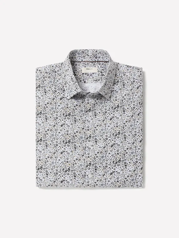 Slim-Fit Dress Shirt with Floral Pattern made by RW&CO.