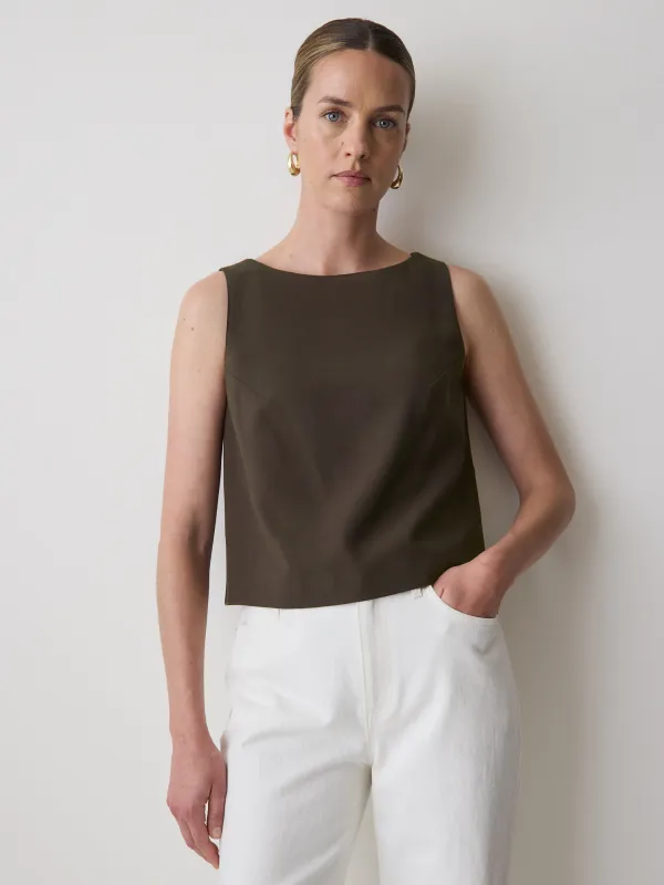Crew-Neck Cami with Wrap Back made by RW&CO.