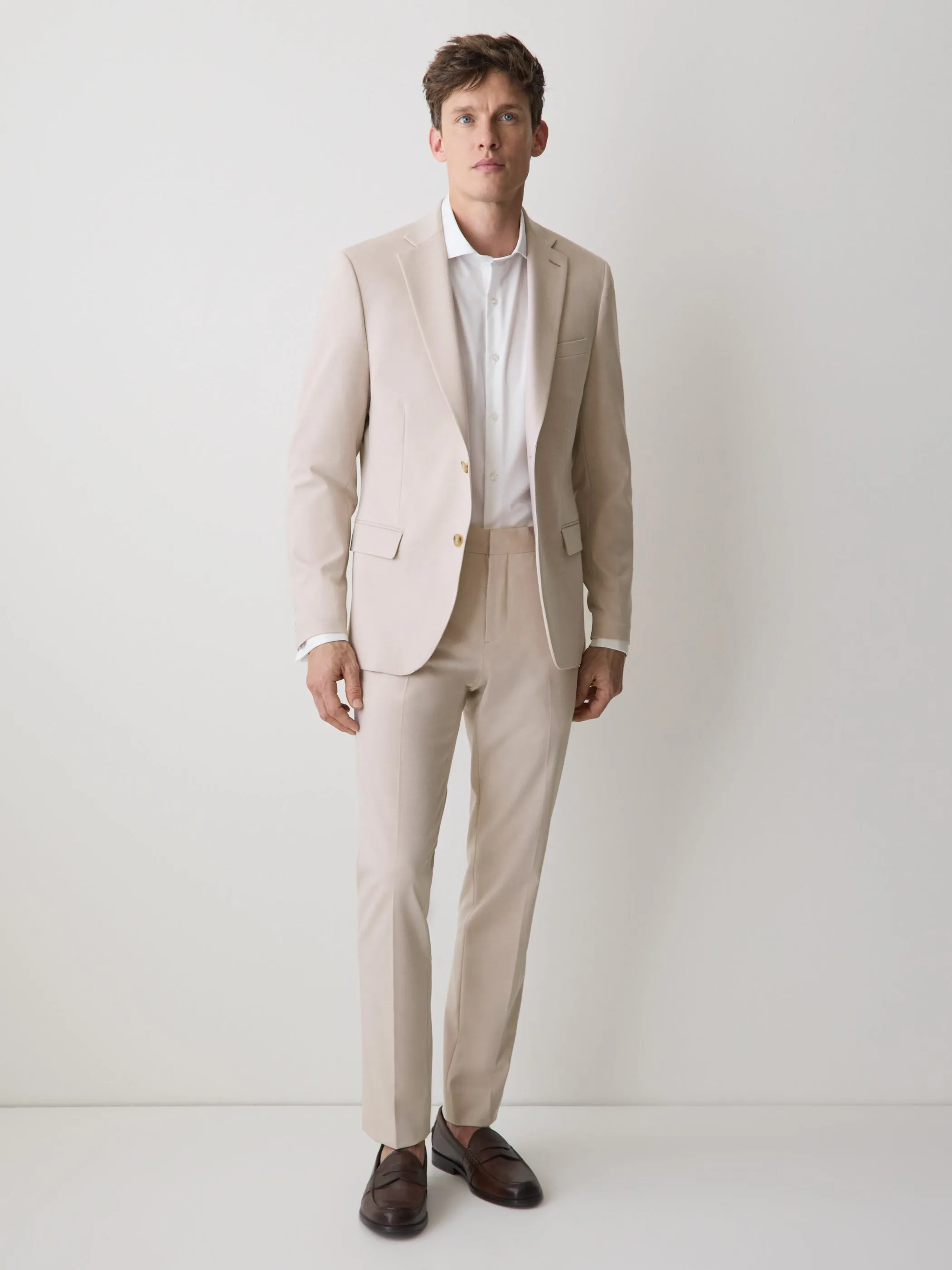 Slim-Fit Light Pink Suit Pant sold by RW&CO. product image thumbnail 2