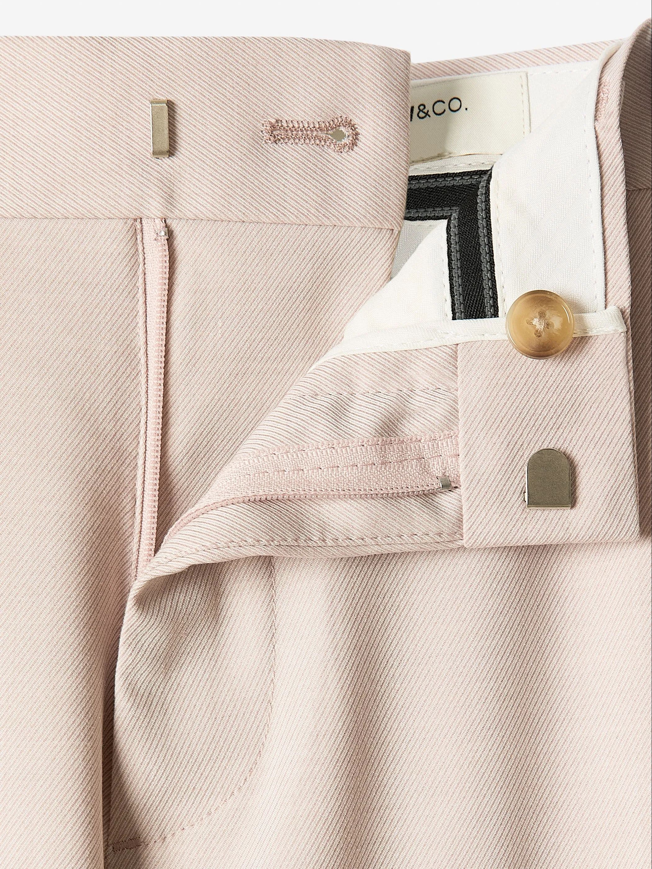 Slim-Fit Light Pink Suit Pant sold by RW&CO. product image thumbnail 4