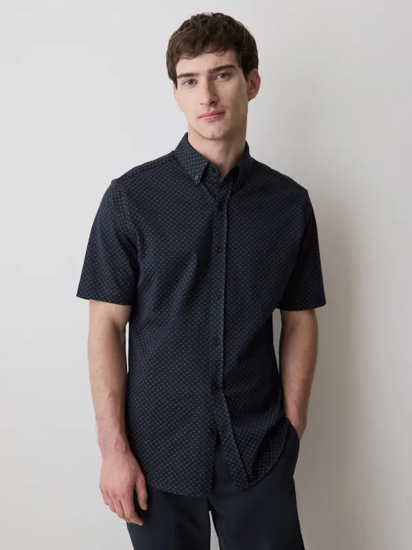 Slim-Fit Short-Sleeve Jersey Shirt made by RW&CO.