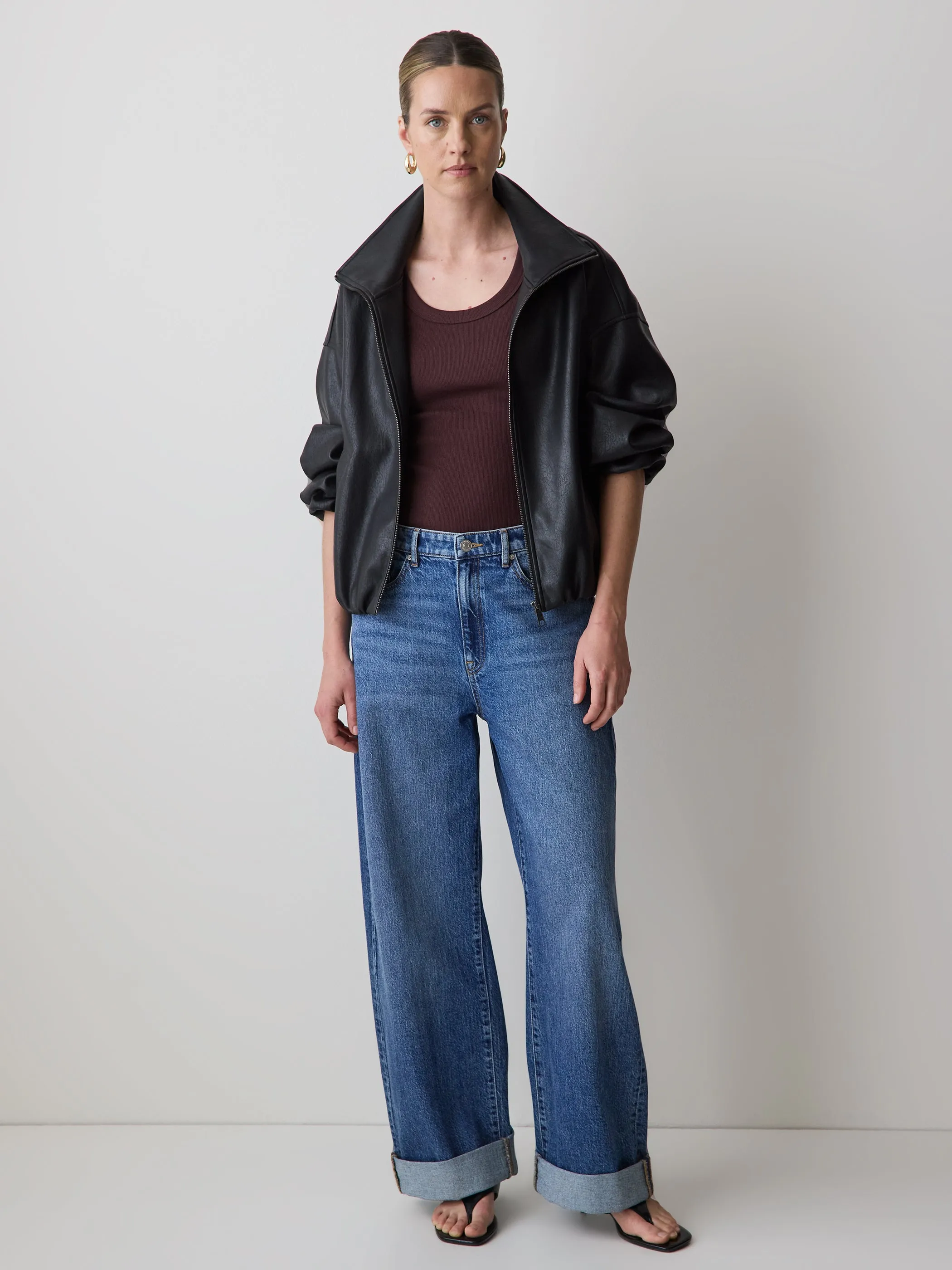 Scoop-Neck Ribbed Tank sold by RW&CO. product image thumbnail 2