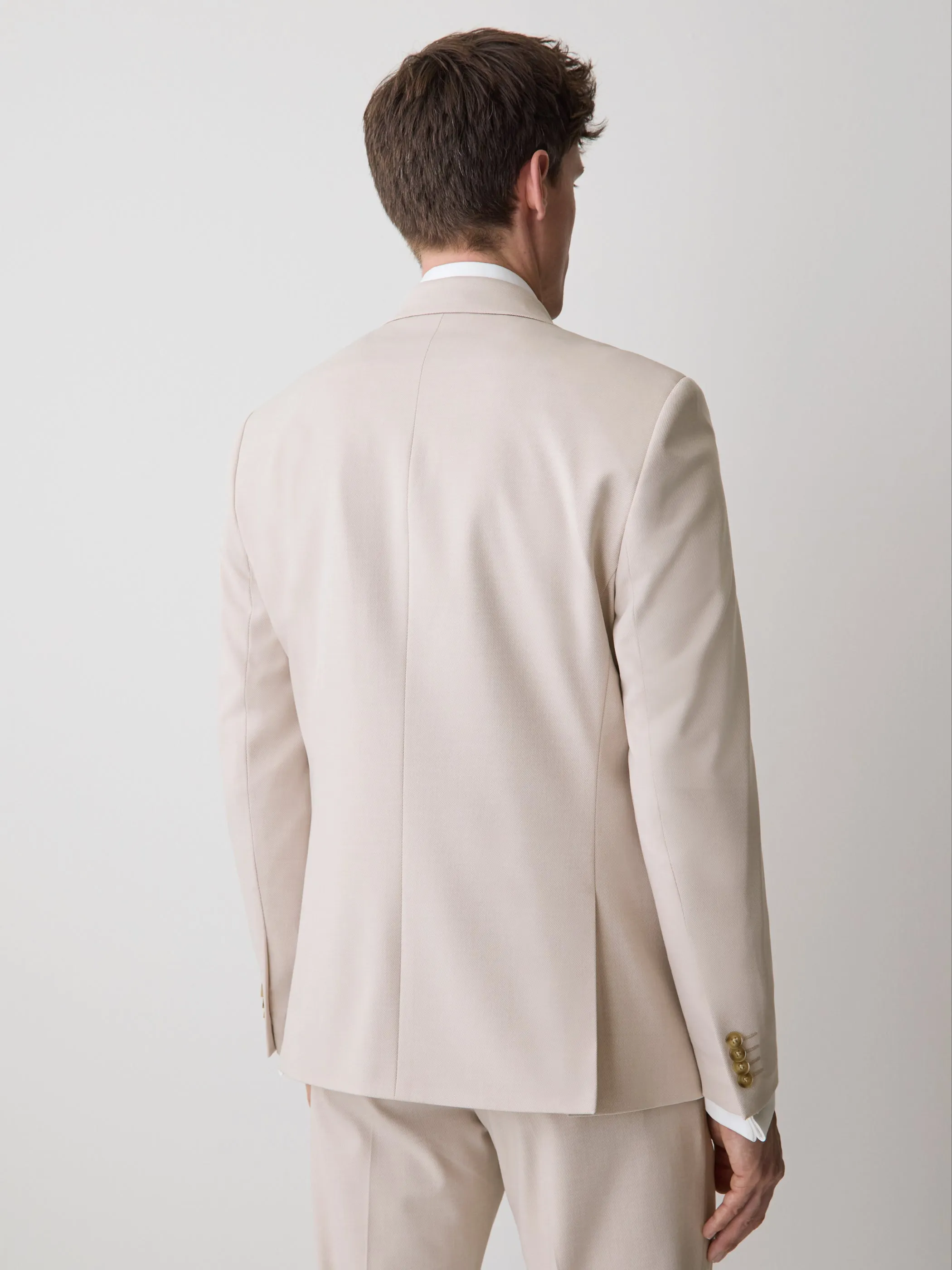 Slim-Fit Light Pink Suit Blazer sold by RW&CO. product image thumbnail 3