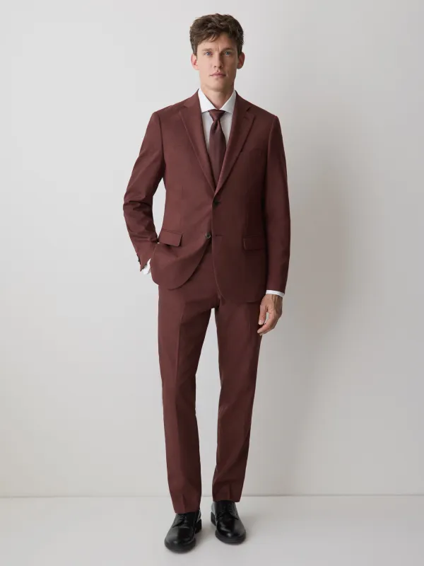 Slim-Fit Berry Suit Blazer made by RW&CO.