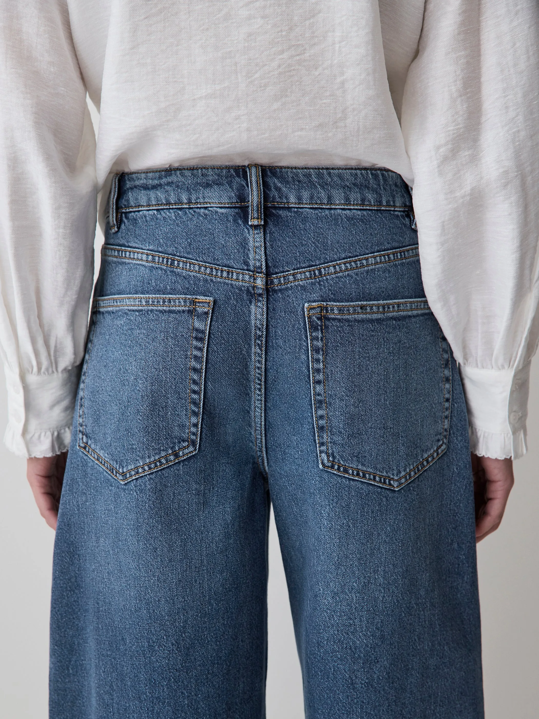 High-Rise Barrel Jeans sold by RW&CO. product image thumbnail 4