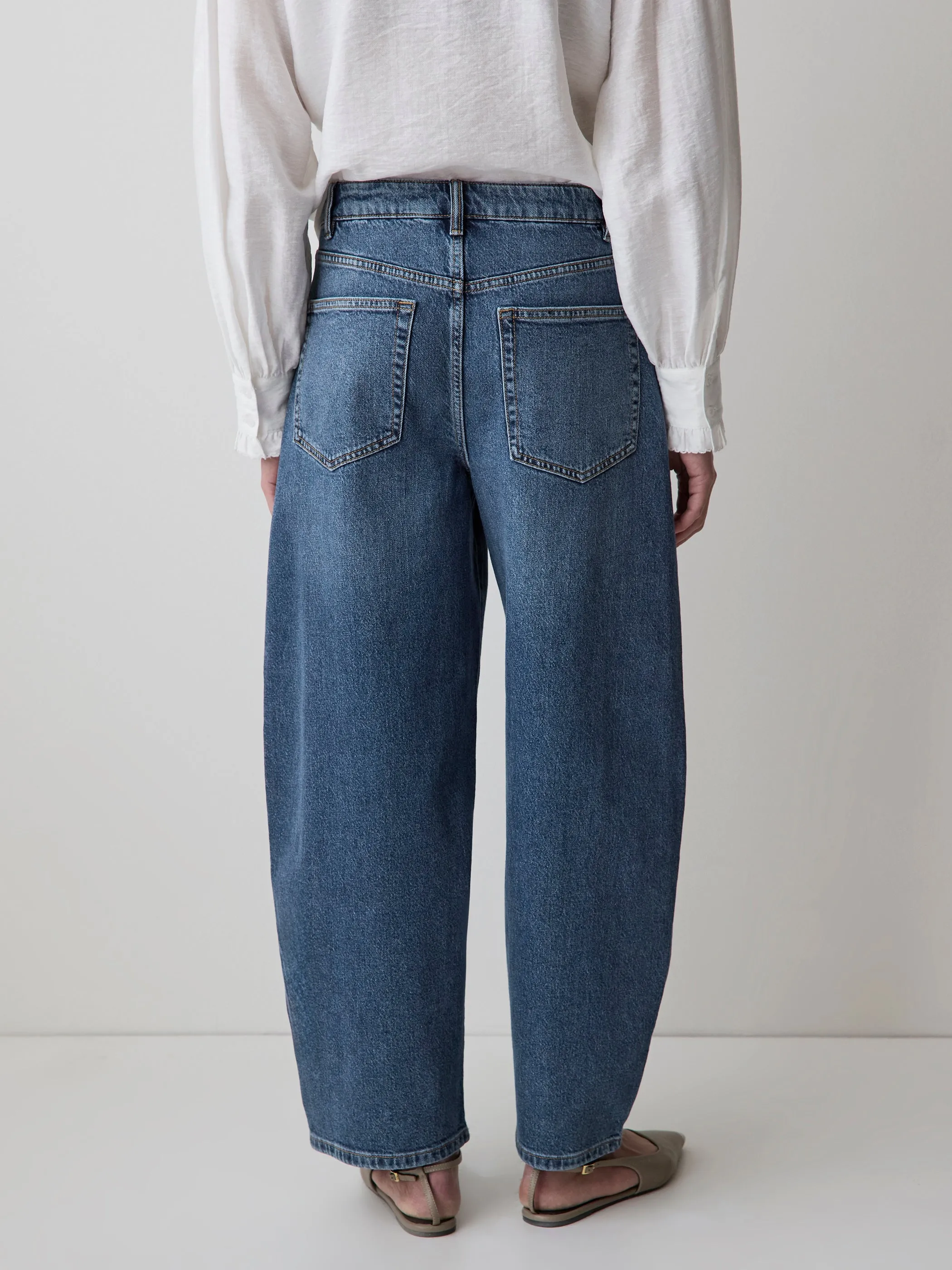 High-Rise Barrel Jeans sold by RW&CO. product image thumbnail 3