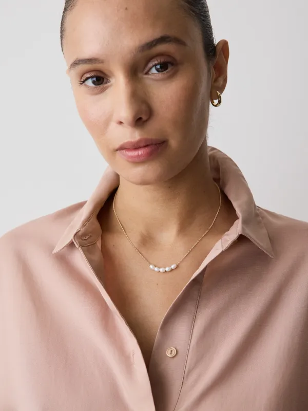 Necklace with Freshwater Pearls Pendant made by RW&CO.