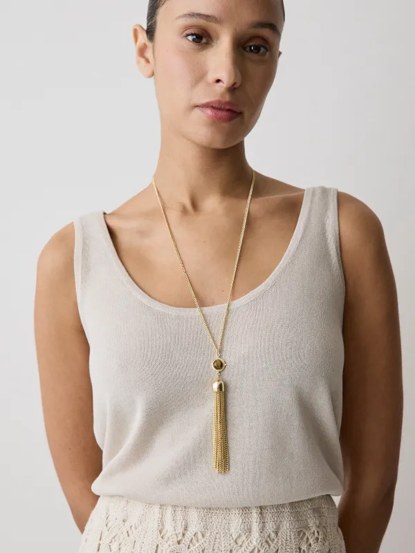 Long Necklace with Tassel made by RW&CO.