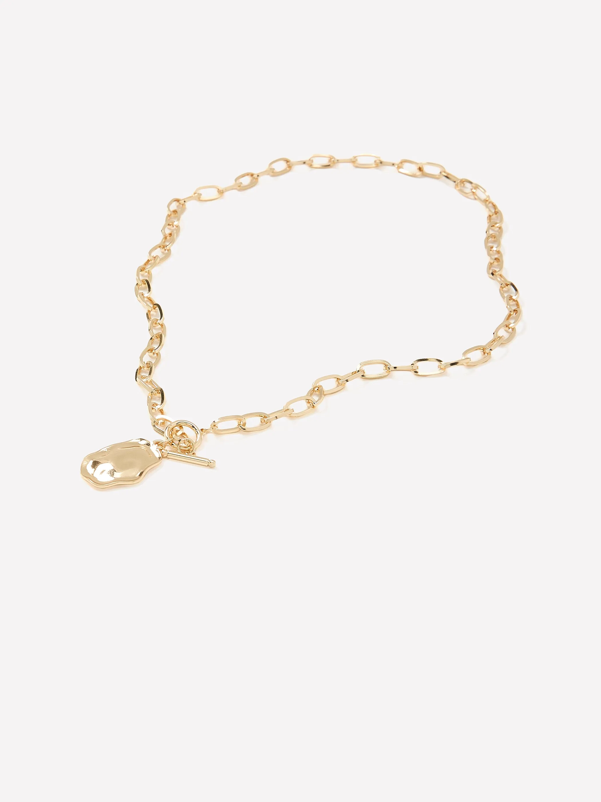 Stainless Steel Necklace with Organic Pendant sold by RW&CO. product image thumbnail 2