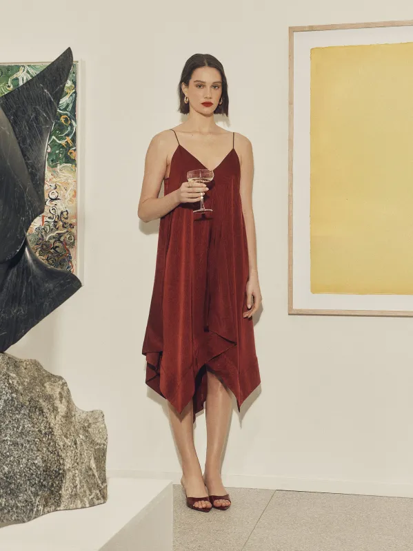 Sleeveless V-Neck Midi Dress made by RW&CO.